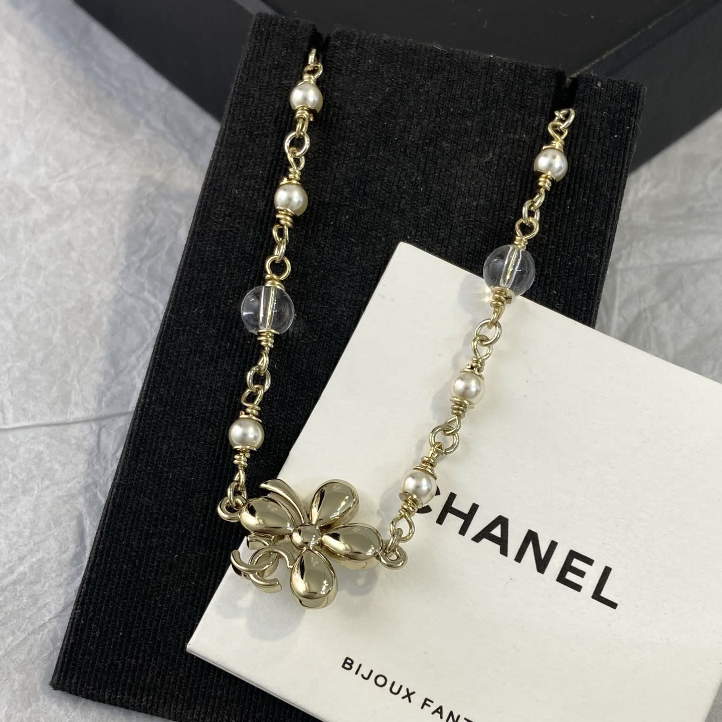 Chanel Crystal Flower Necklace